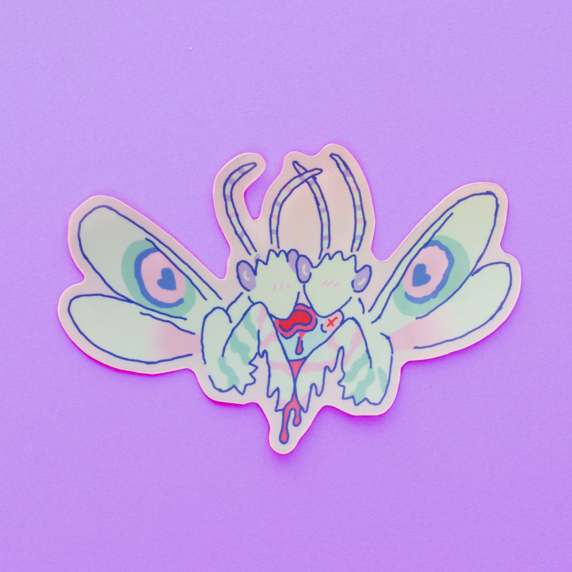 mantis matrimony holo sticker