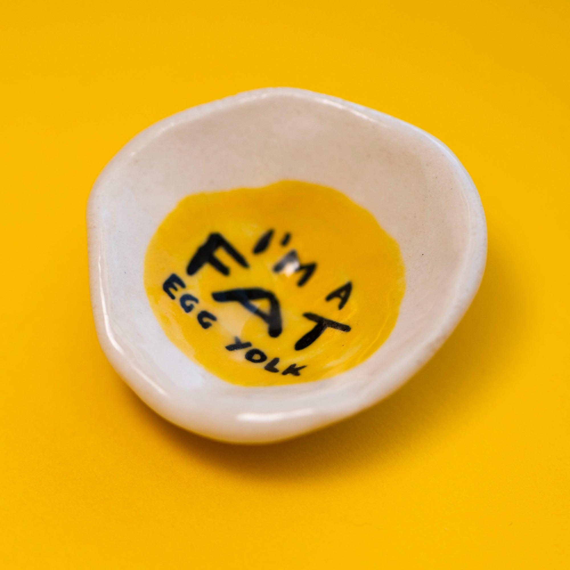 I'm A Fat Egg Yolk Mini Trinket Tray