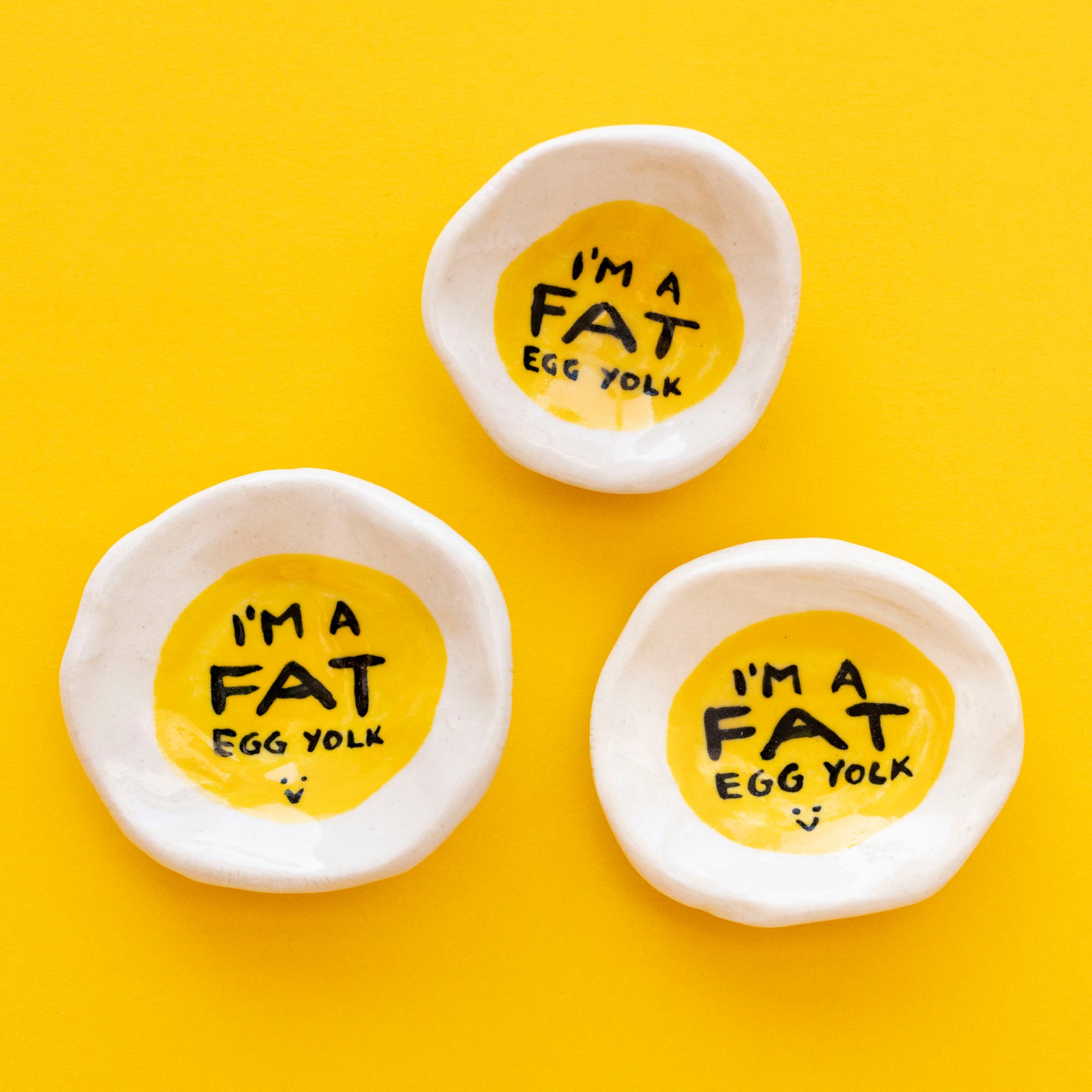 I'm A Fat Egg Yolk Mini Trinket Tray