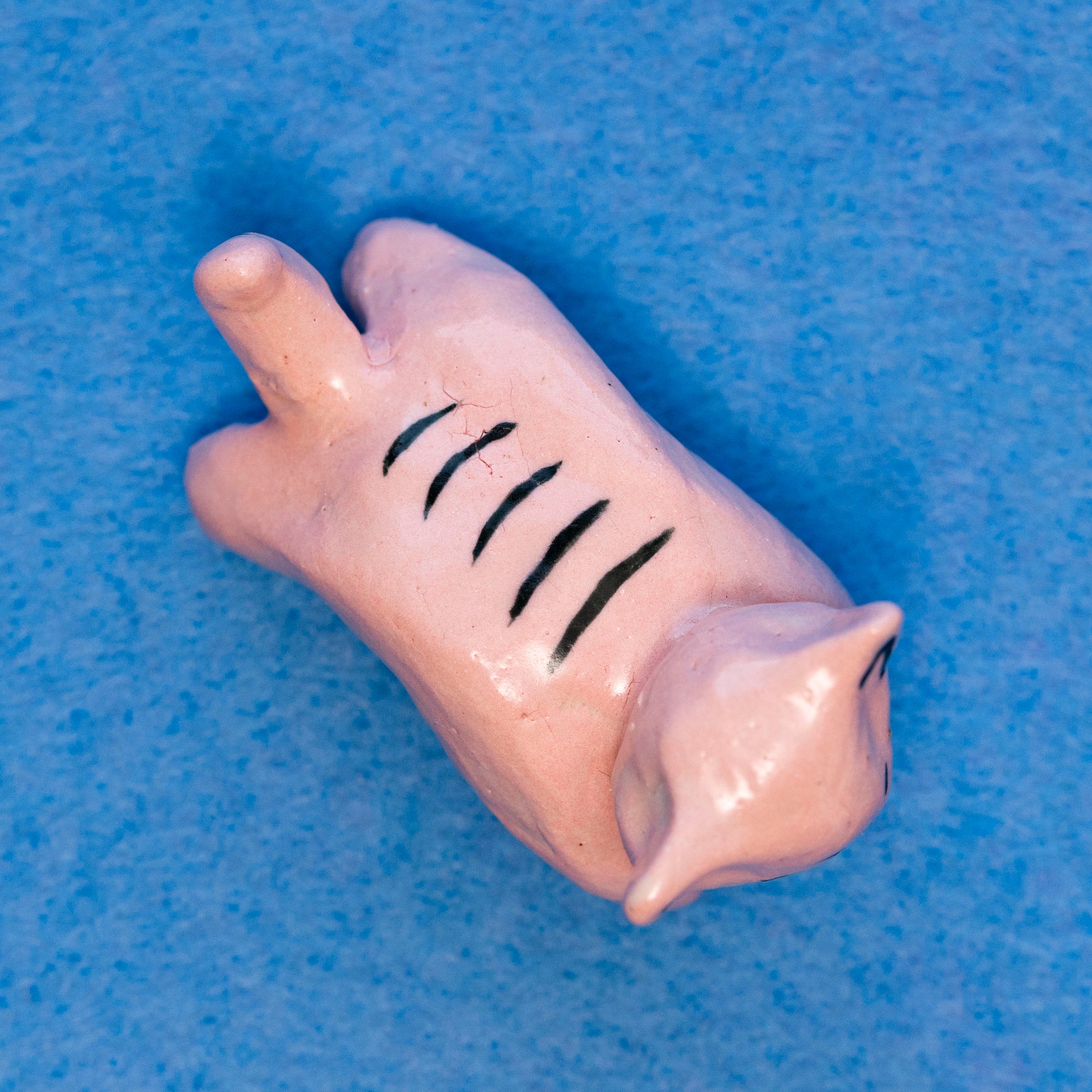 Lilac - Baby Pink Mini Cat Sculpture