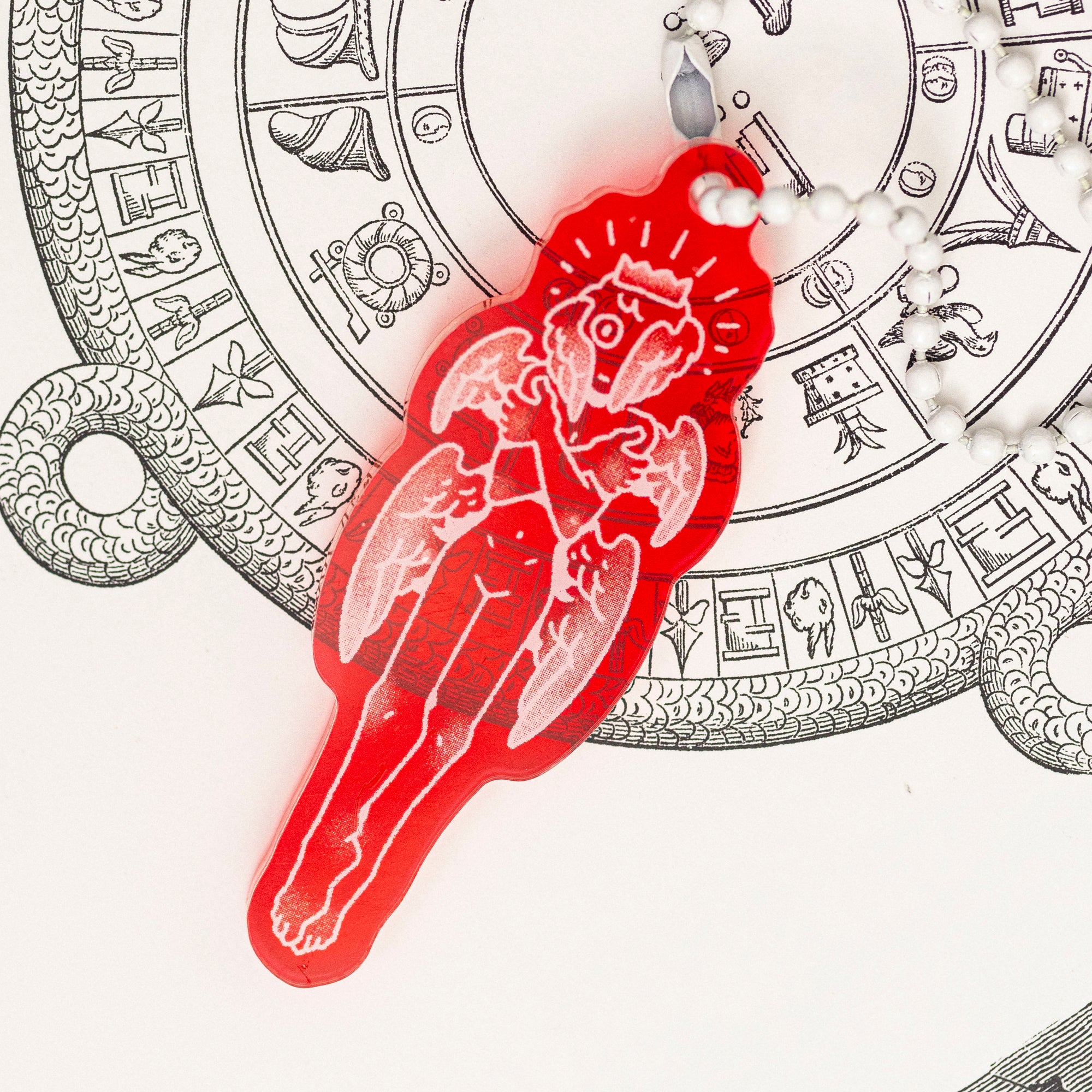 Red Angel Charm