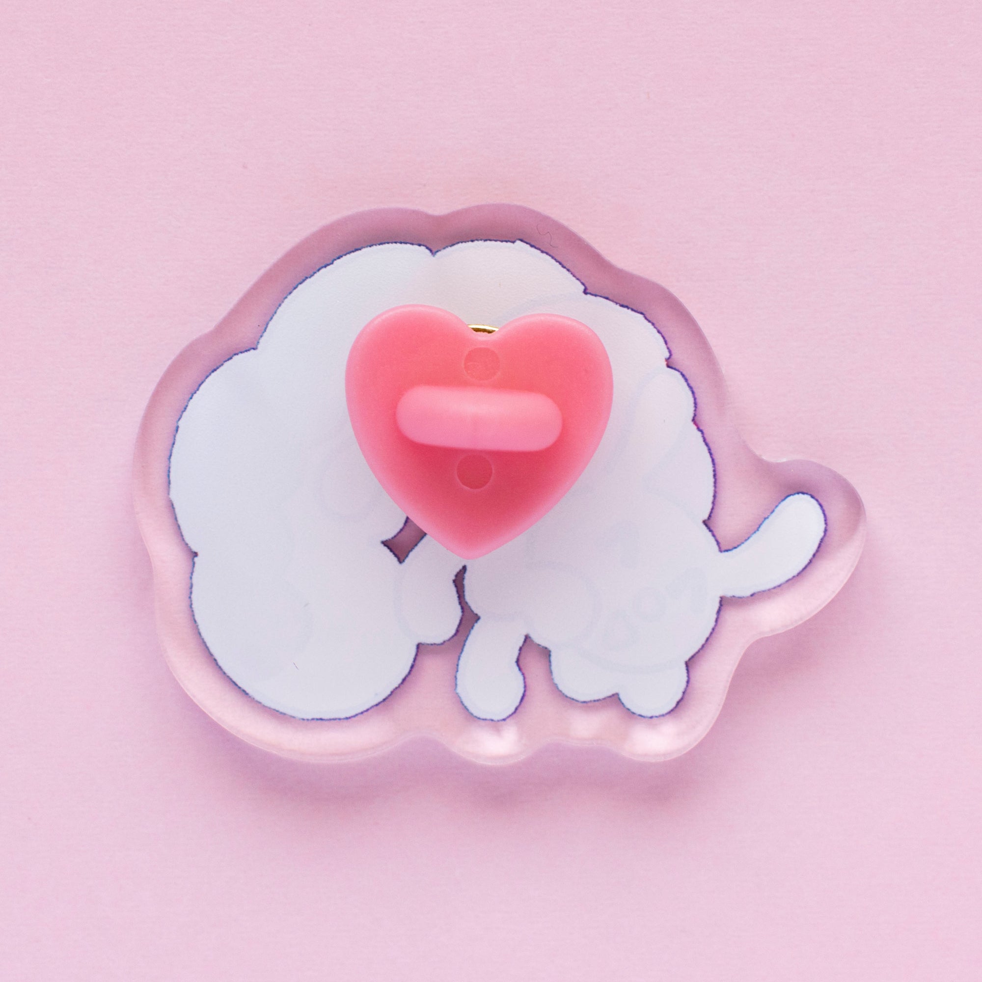 gayterpillar acrylic pin