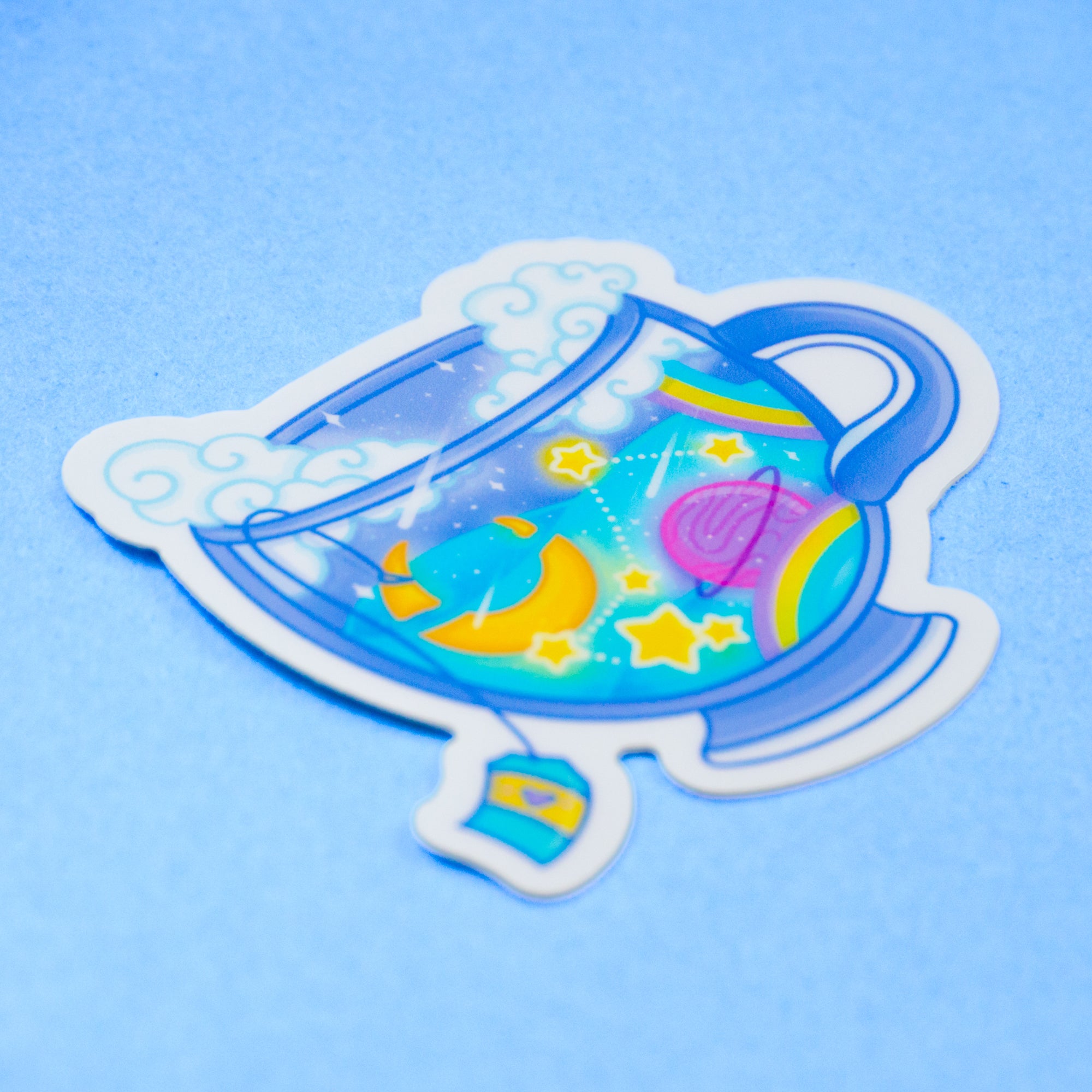 Tea Cup Vinyl Sticker
