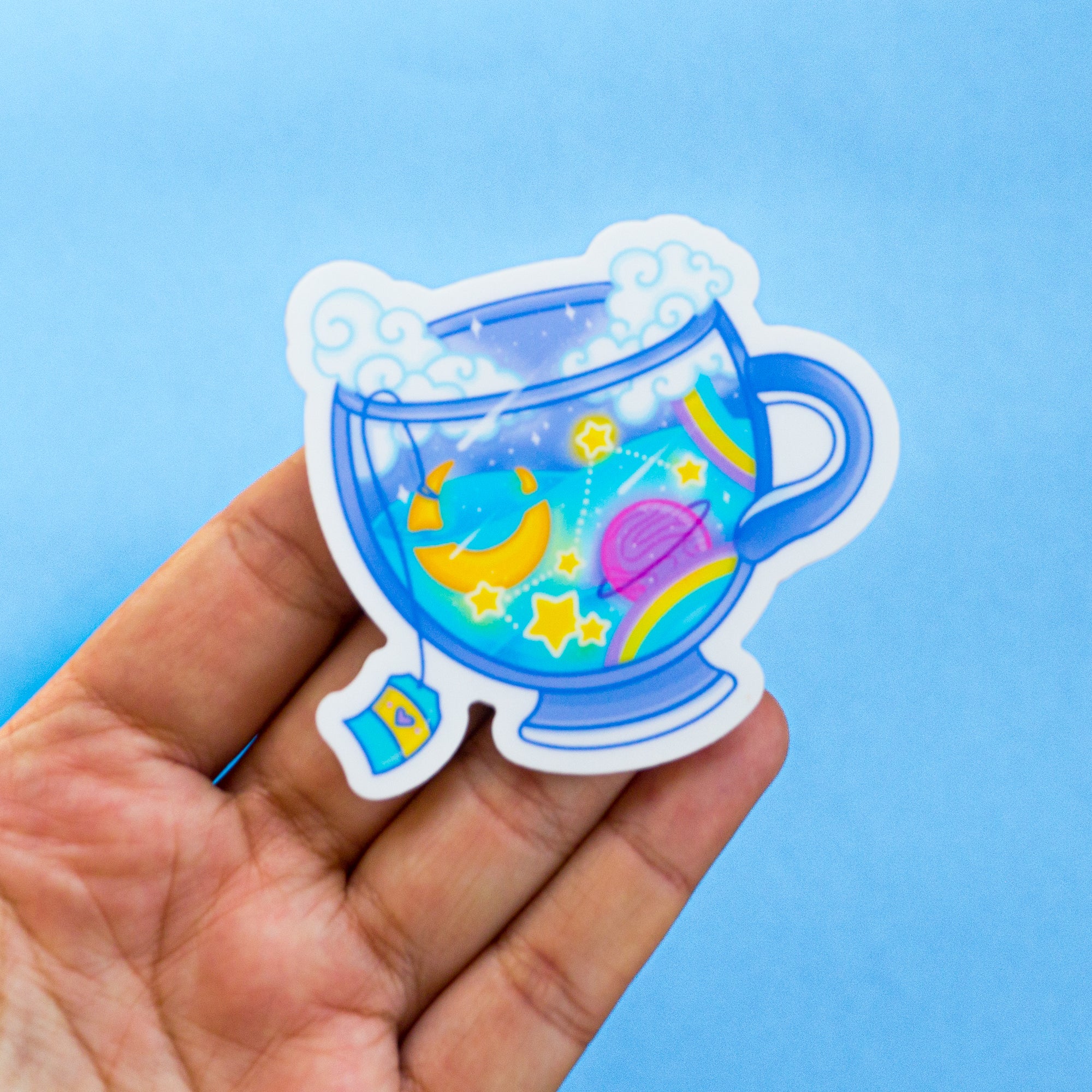 Tea Cup Vinyl Sticker
