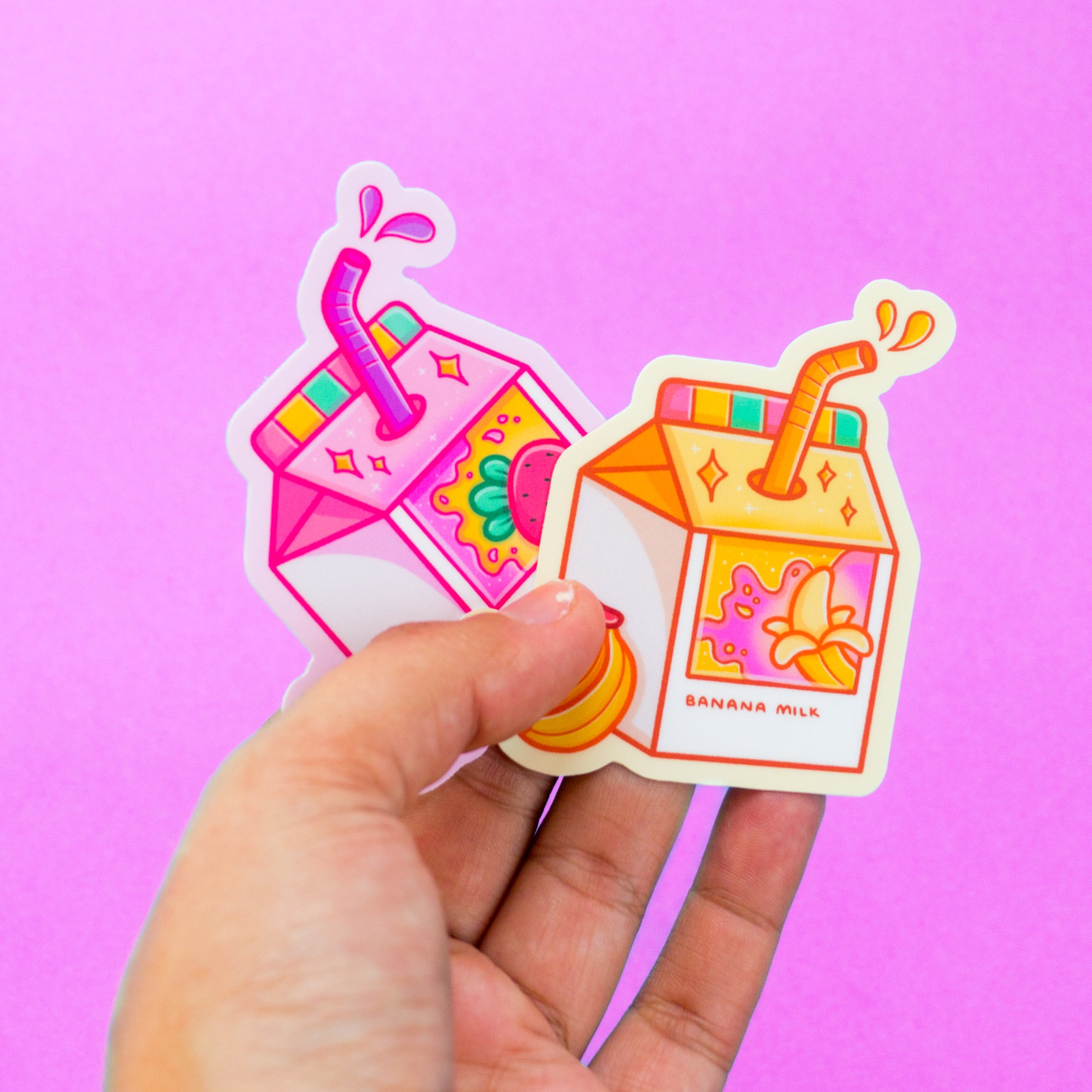 Fruity Milk Vinyl Sticker