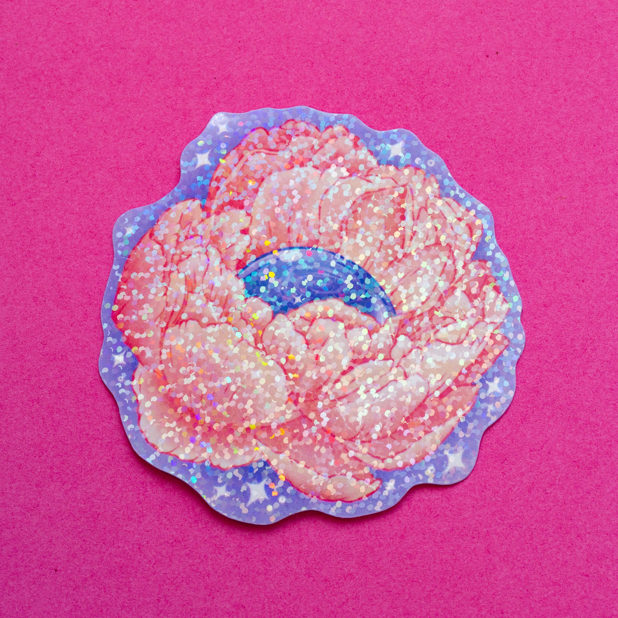 Galaxy Flower Glitter Sticker