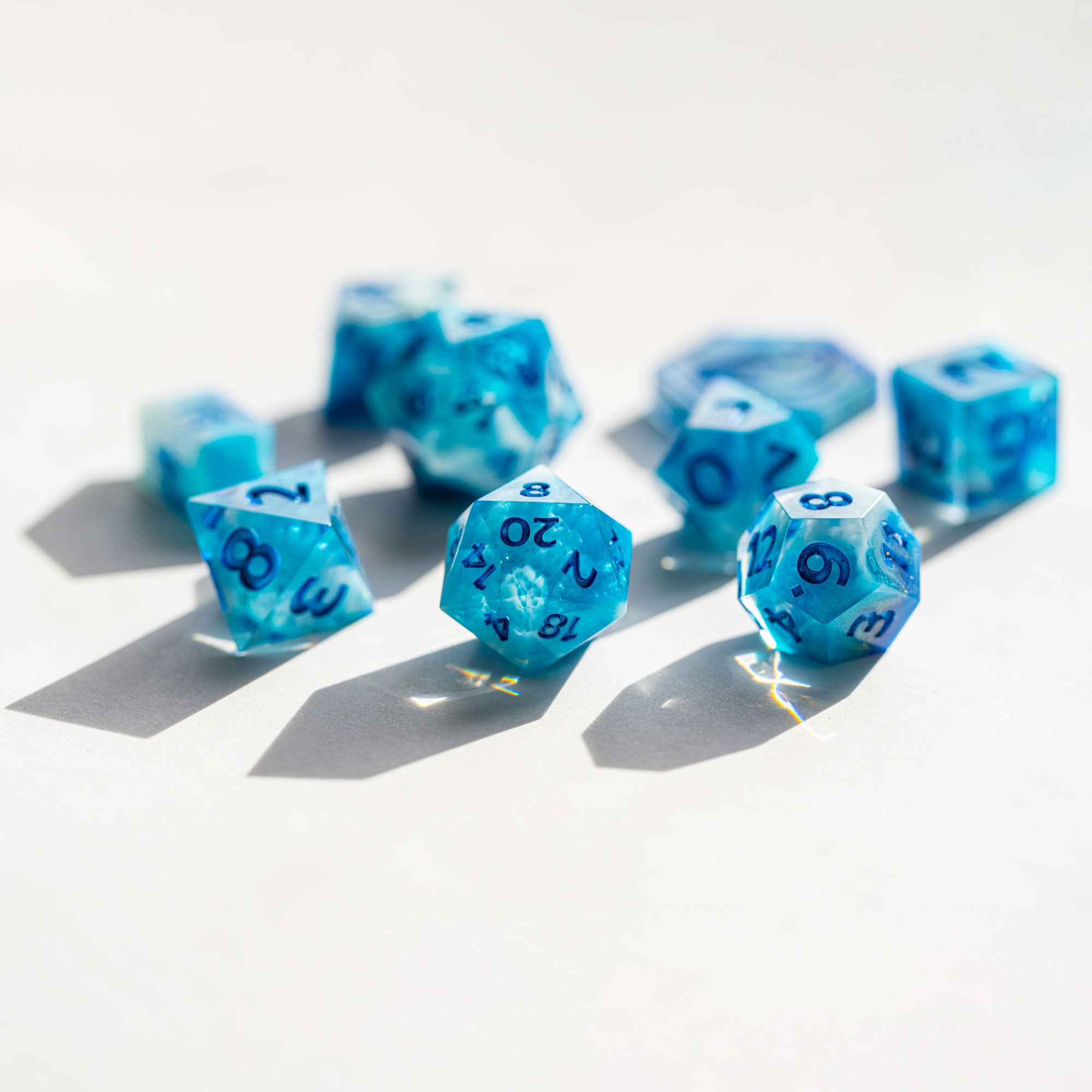 Oceana Blue - 9 Piece Dice Set