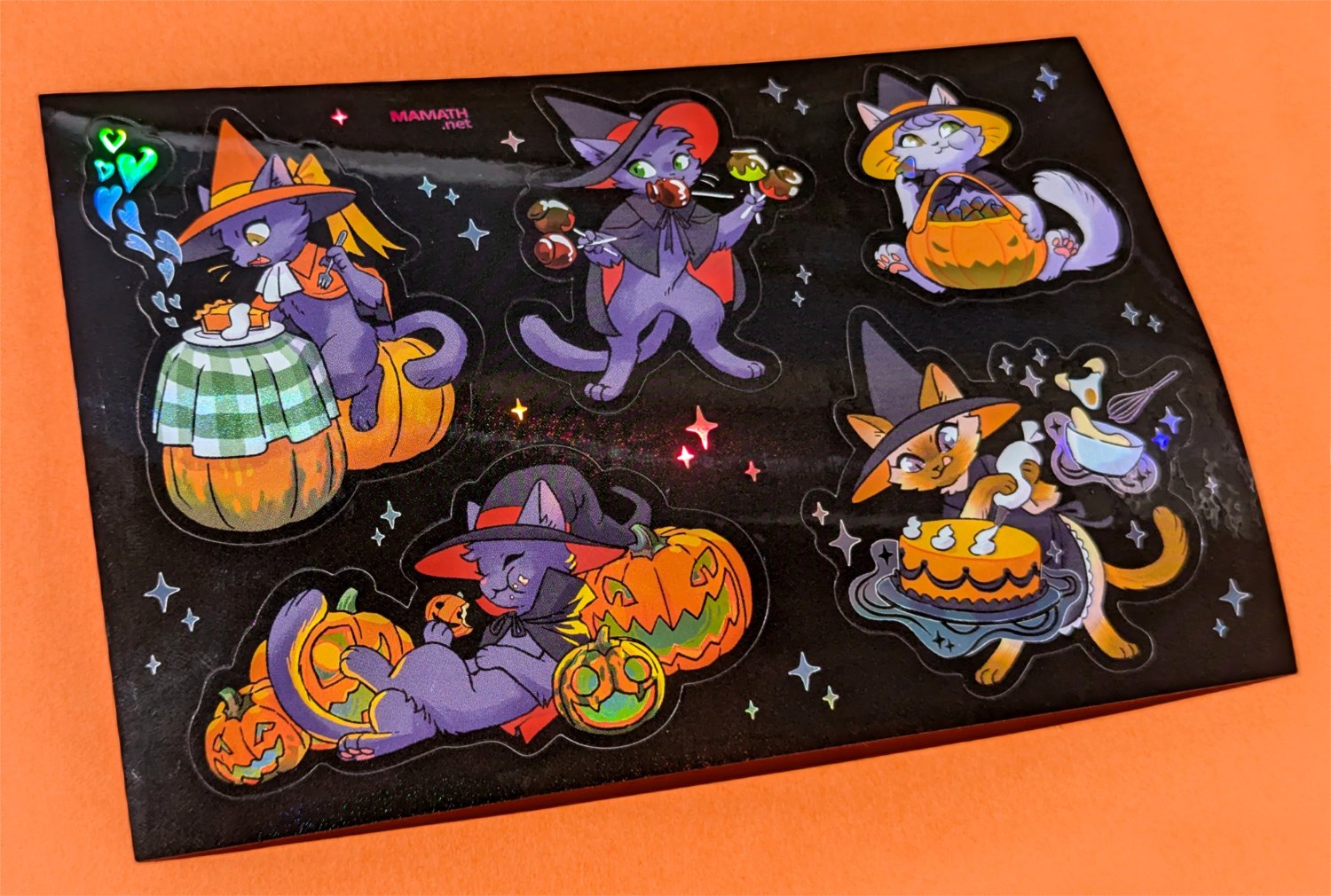 Witch Kitties: Sweet Treats Holo Sticker Sheet - 2