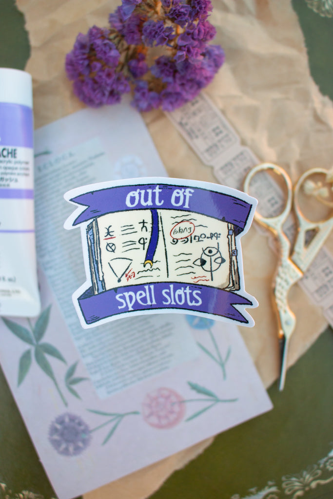 "Out of Spell Slots" Sticker