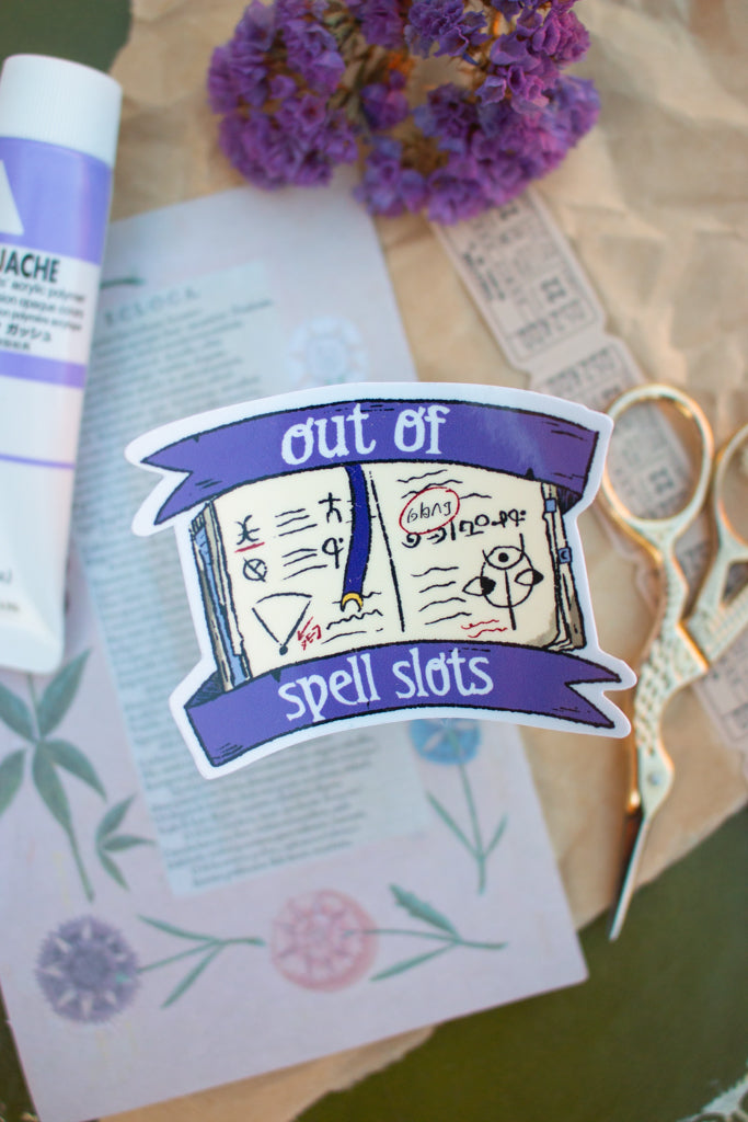 "Out of Spell Slots" Sticker