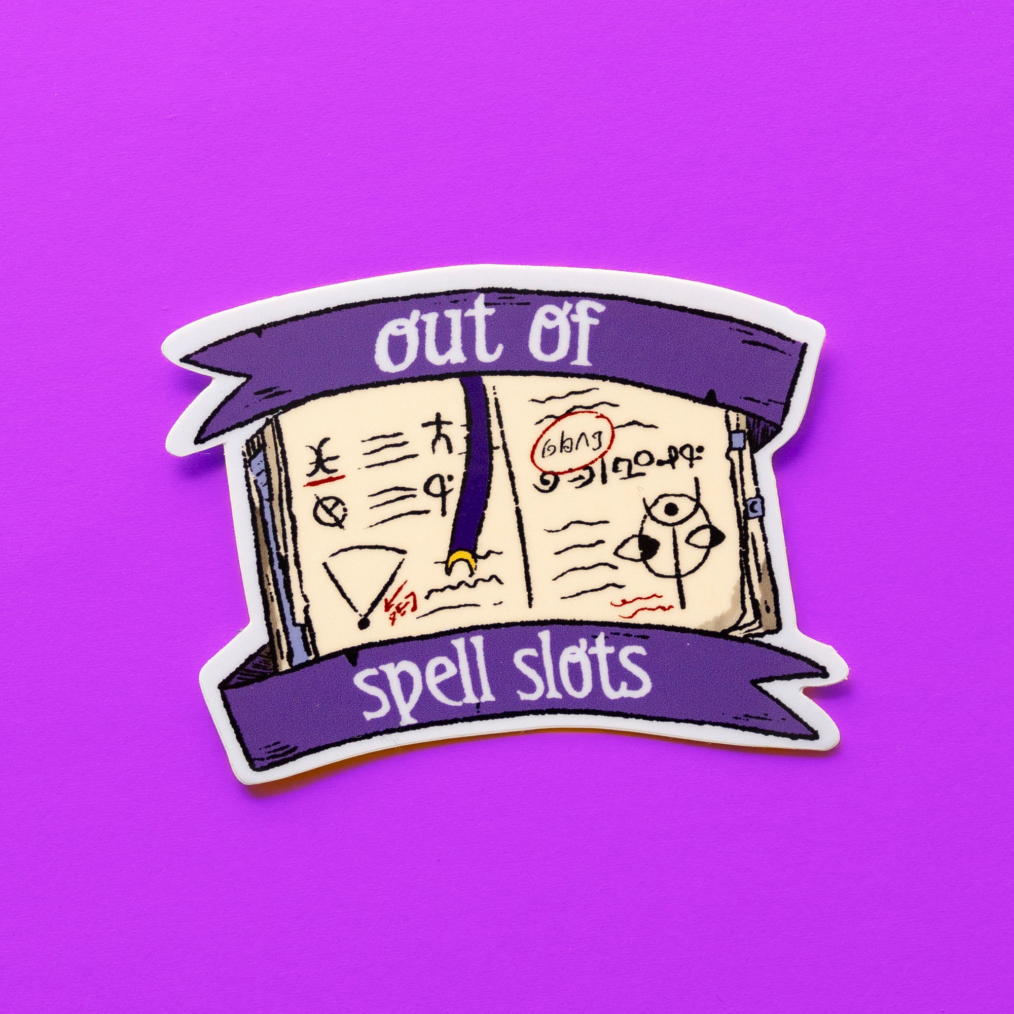 "Out of Spell Slots" Sticker