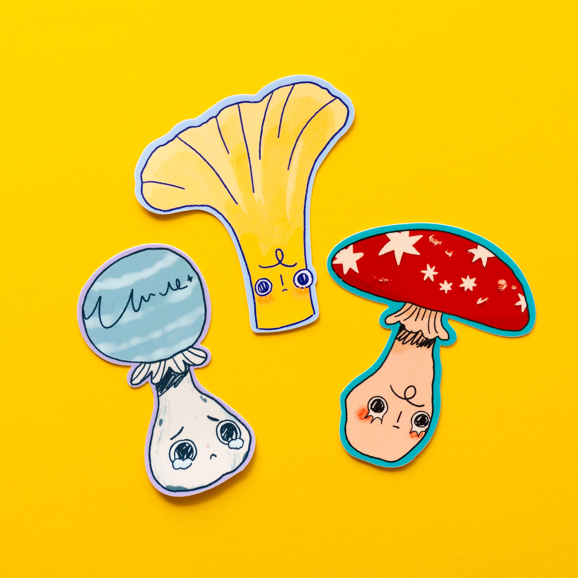 "Mushroom Trio" Sticker Set