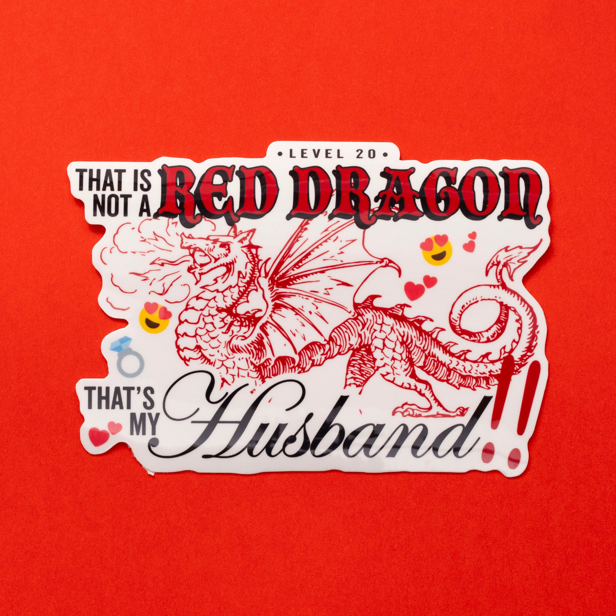 Red Dragon My Beloved Sticker