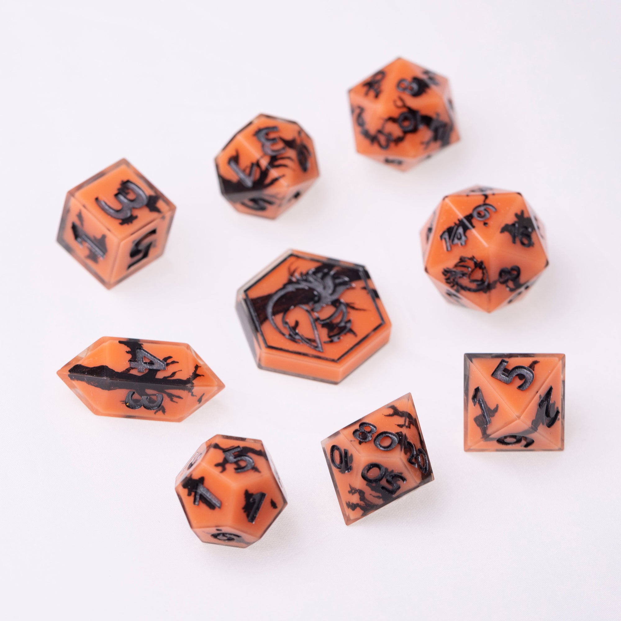 Creepy Critters of the Night - 9 Piece Dice Set