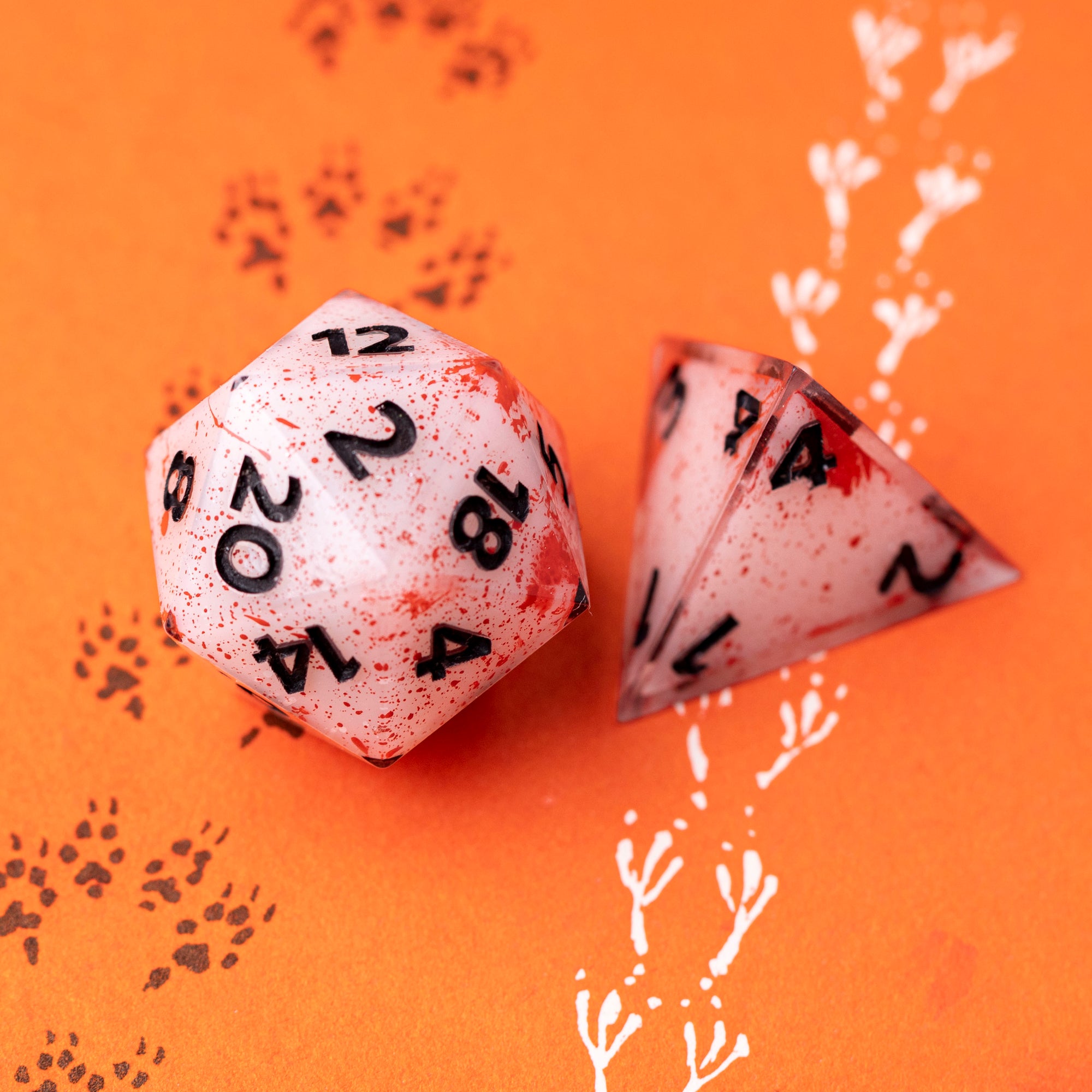 Blood Bath - D20 + D4 Dice Sets