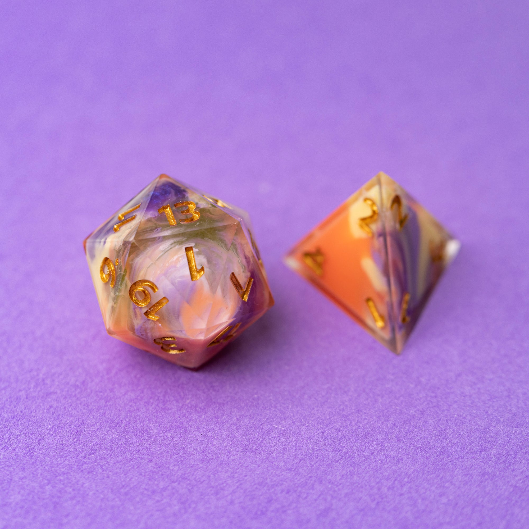 Cryptic Carnival - D20 + D4 Dice Sets