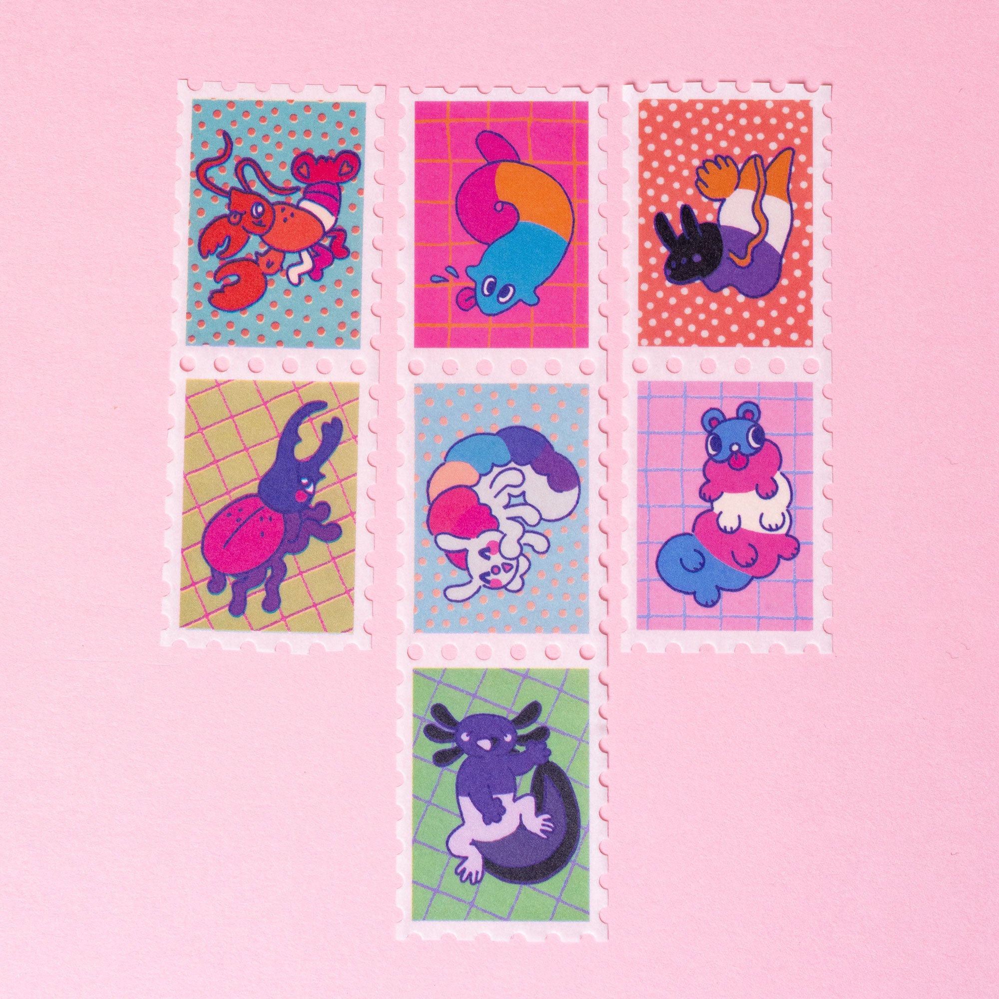 Pride Creatures Stamp Washi Tape