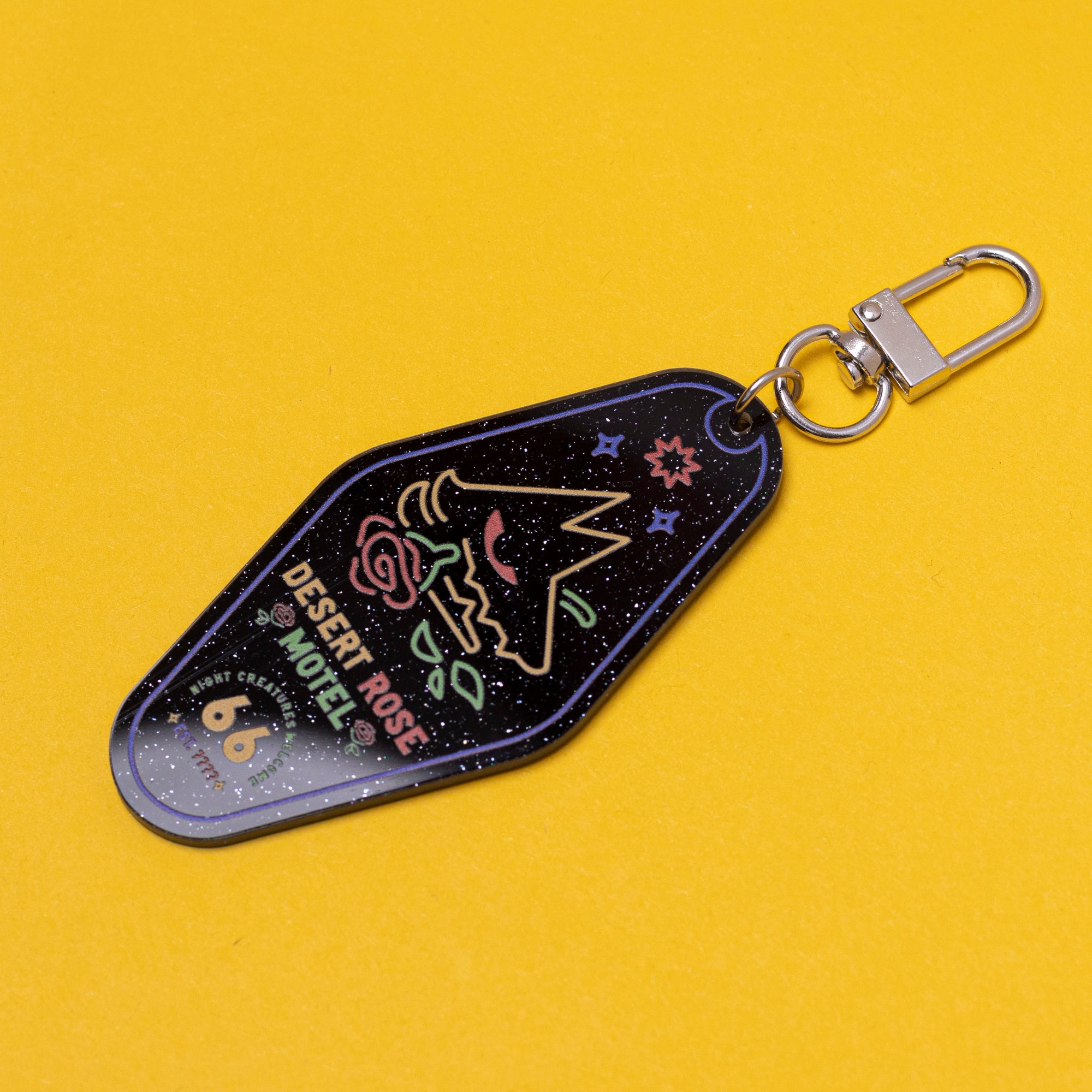 Desert Rose Motel Keychain