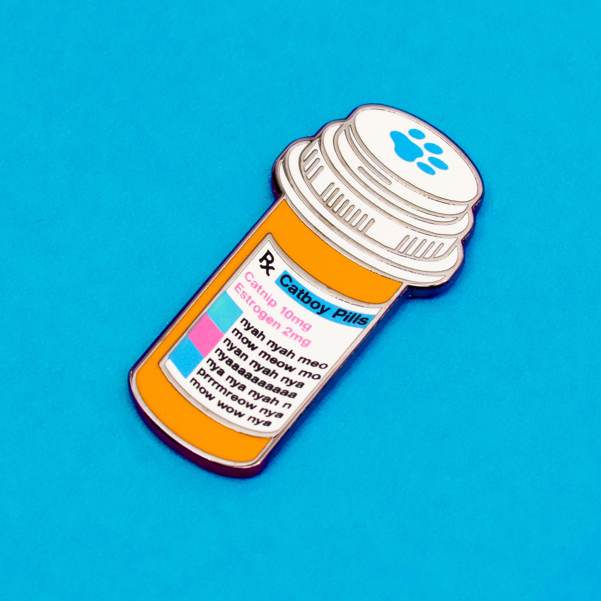 Cat Boy Estrogen Enamel Pin