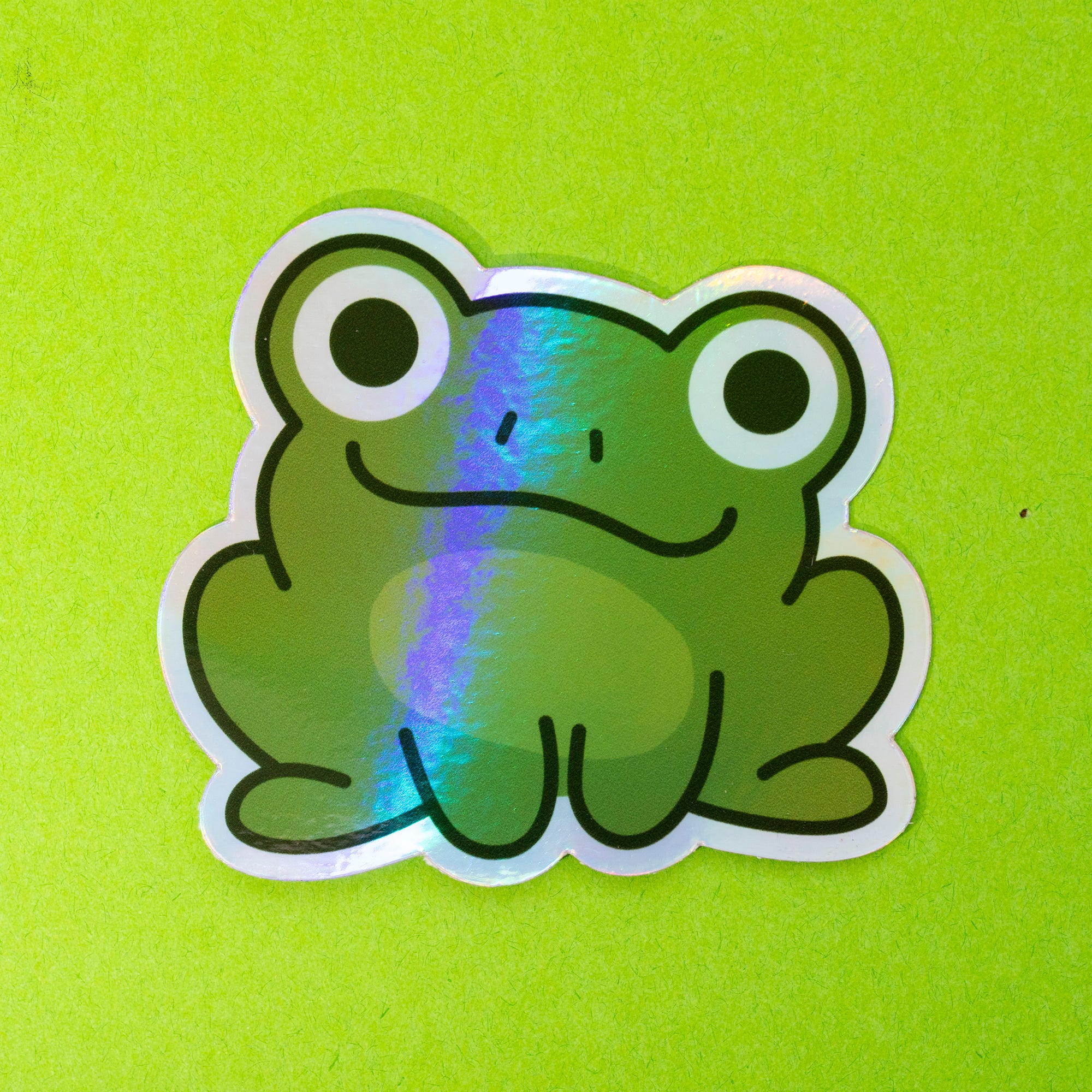 Wylde Flowers Frog Holographic Sticker