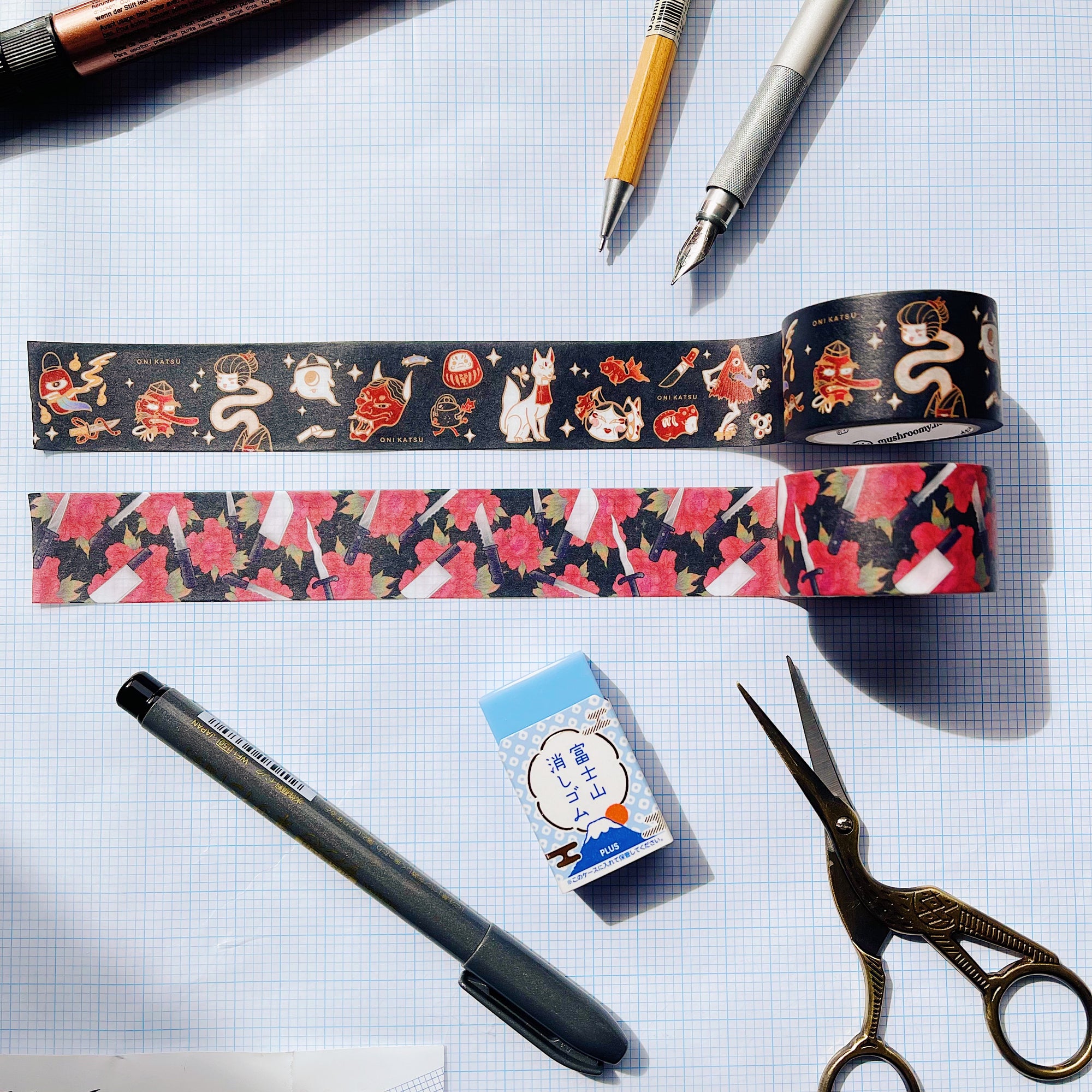 Knives and Flowers Washi Tape