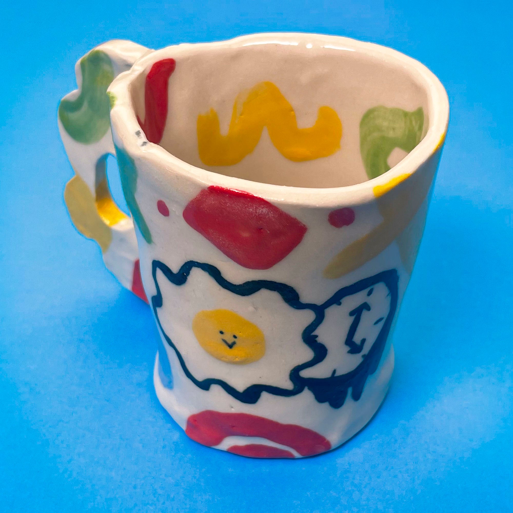 Let's Have The Time of the Century Flower Handle Small Mug
