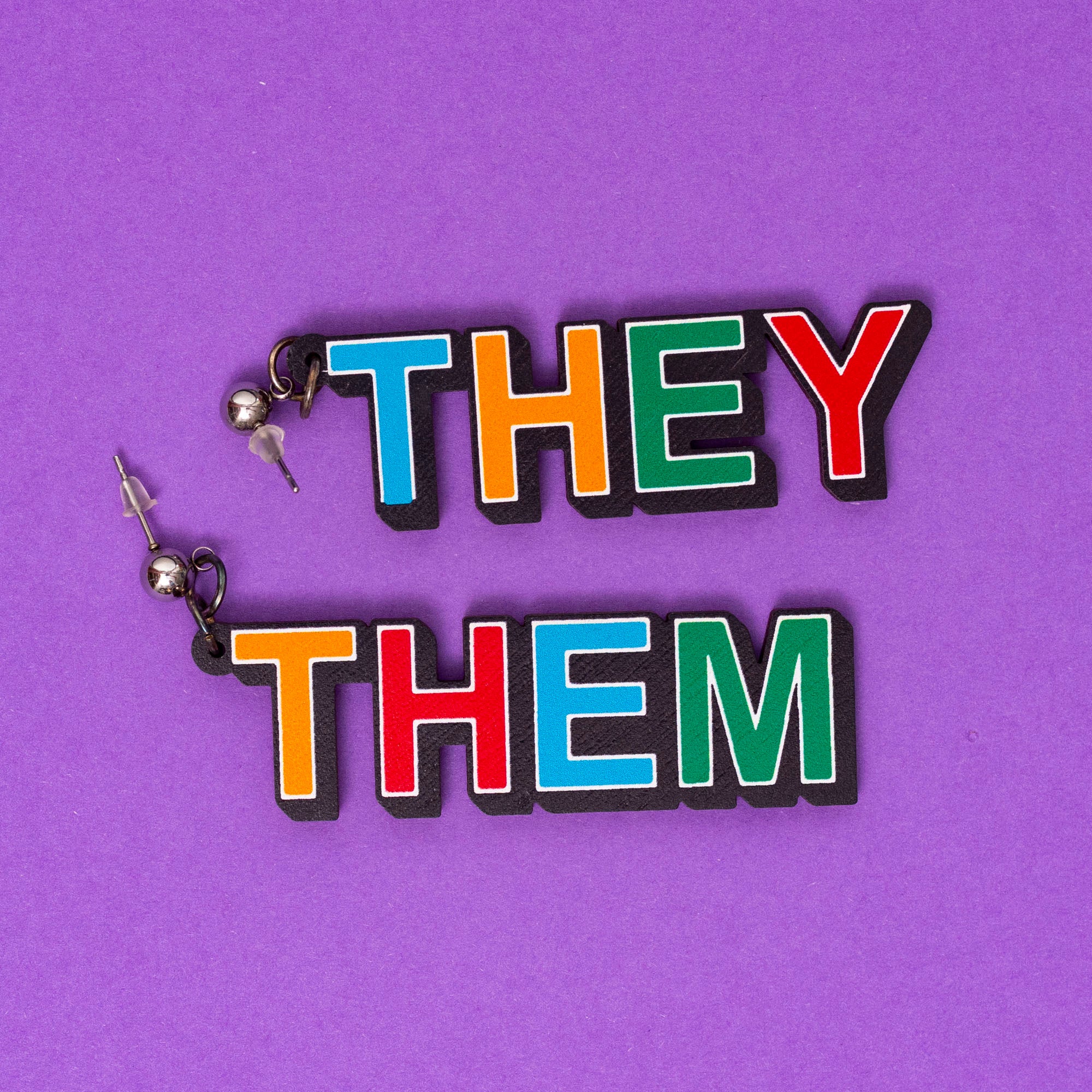 They/Them Pronoun Earrings