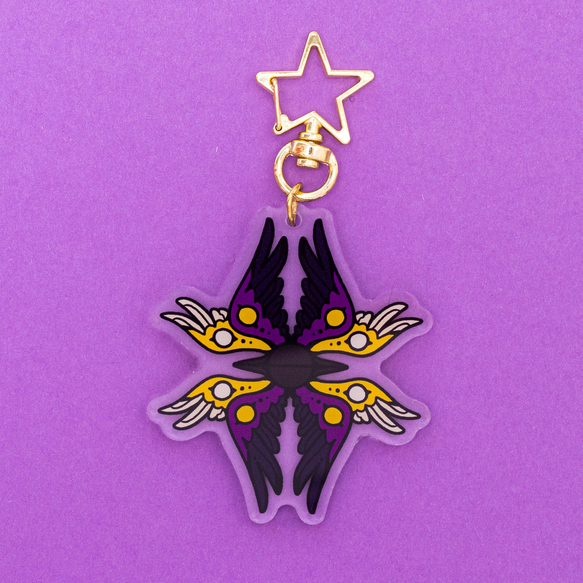 Nonbinary Seraph Keychain