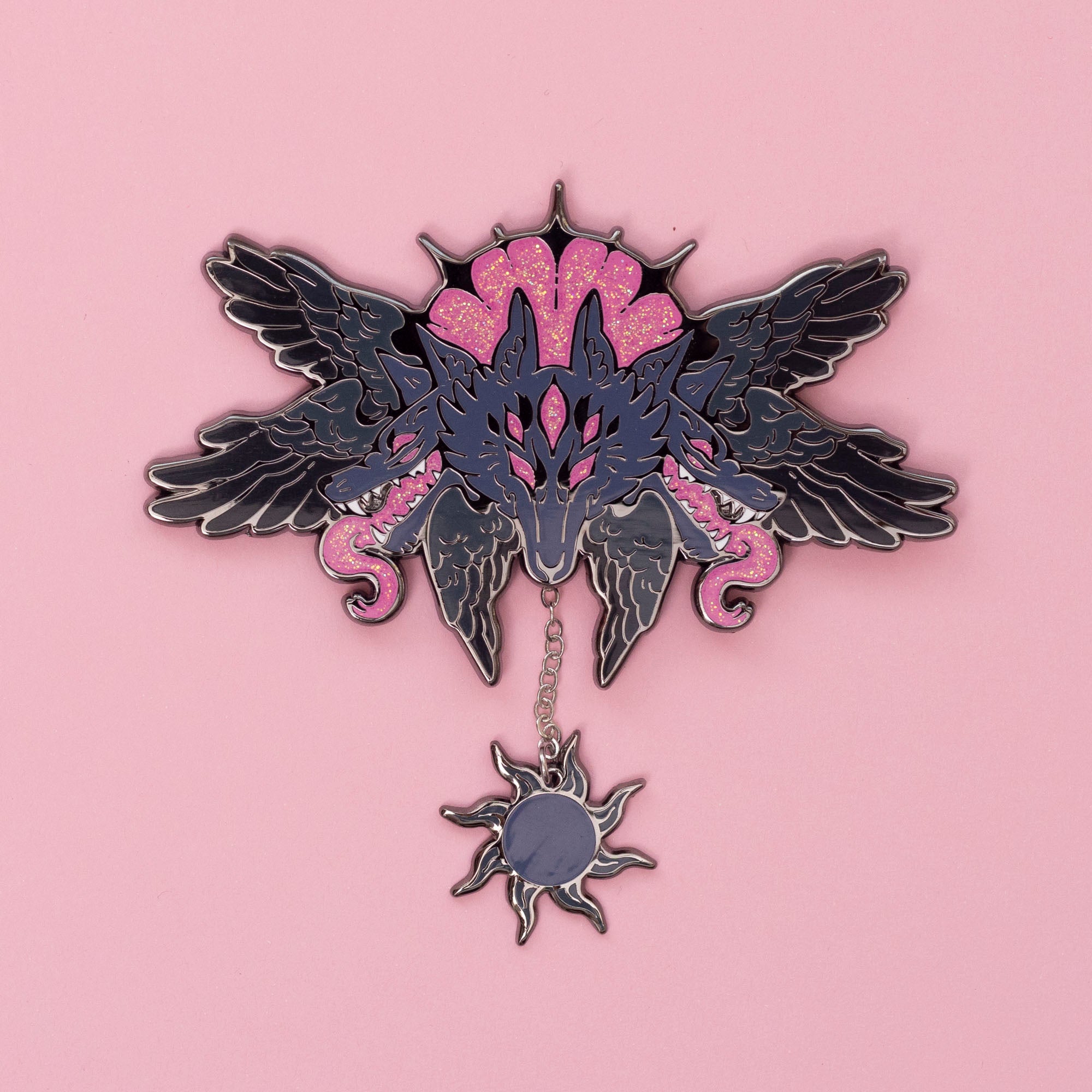 Cerberus Cherub Pin - Grey