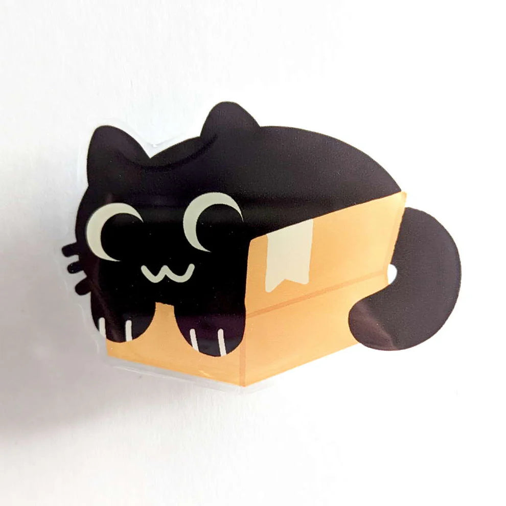 Black Cat Box Phone Grip