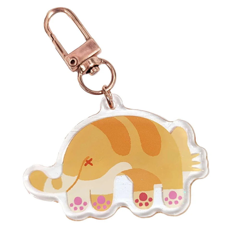 Diluted Cream Orange Cat Keychain