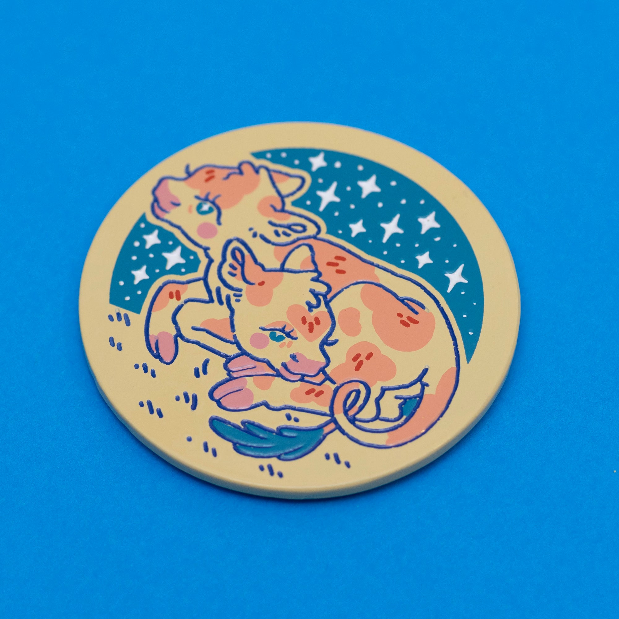 Two Headed Calf Enamel Pin