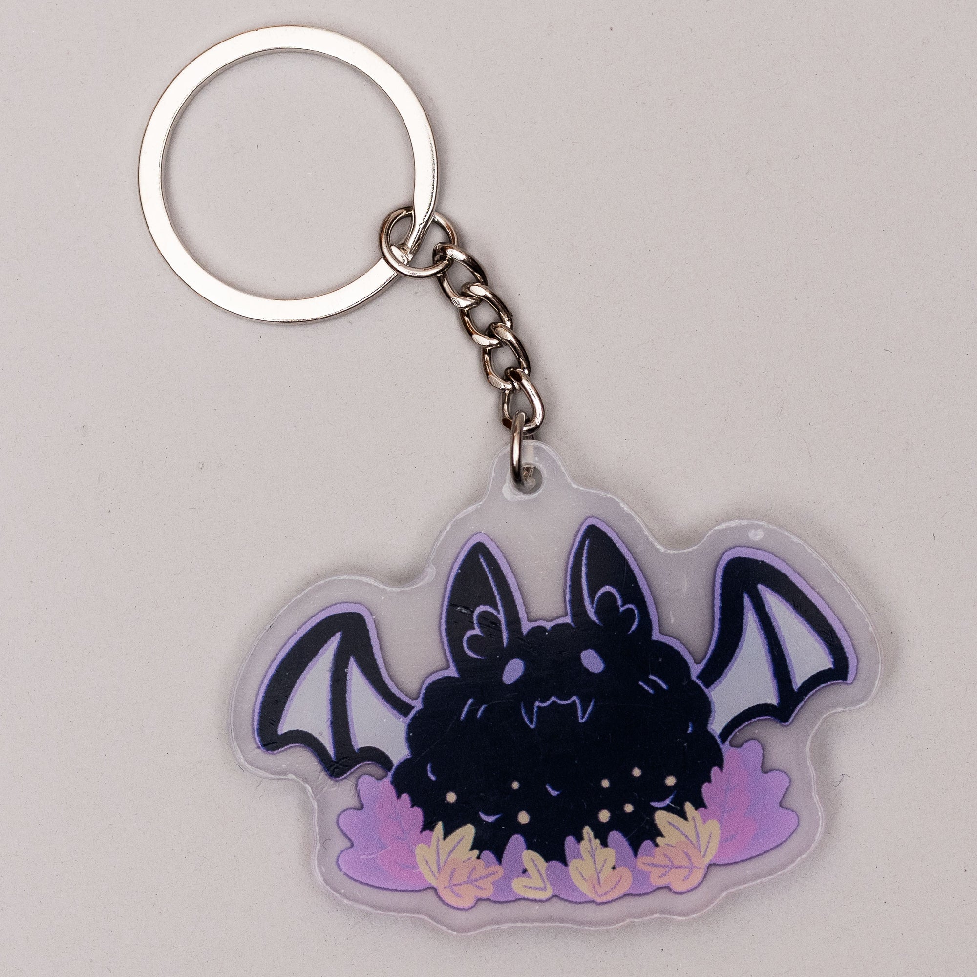 Fluffy Bat Keychain