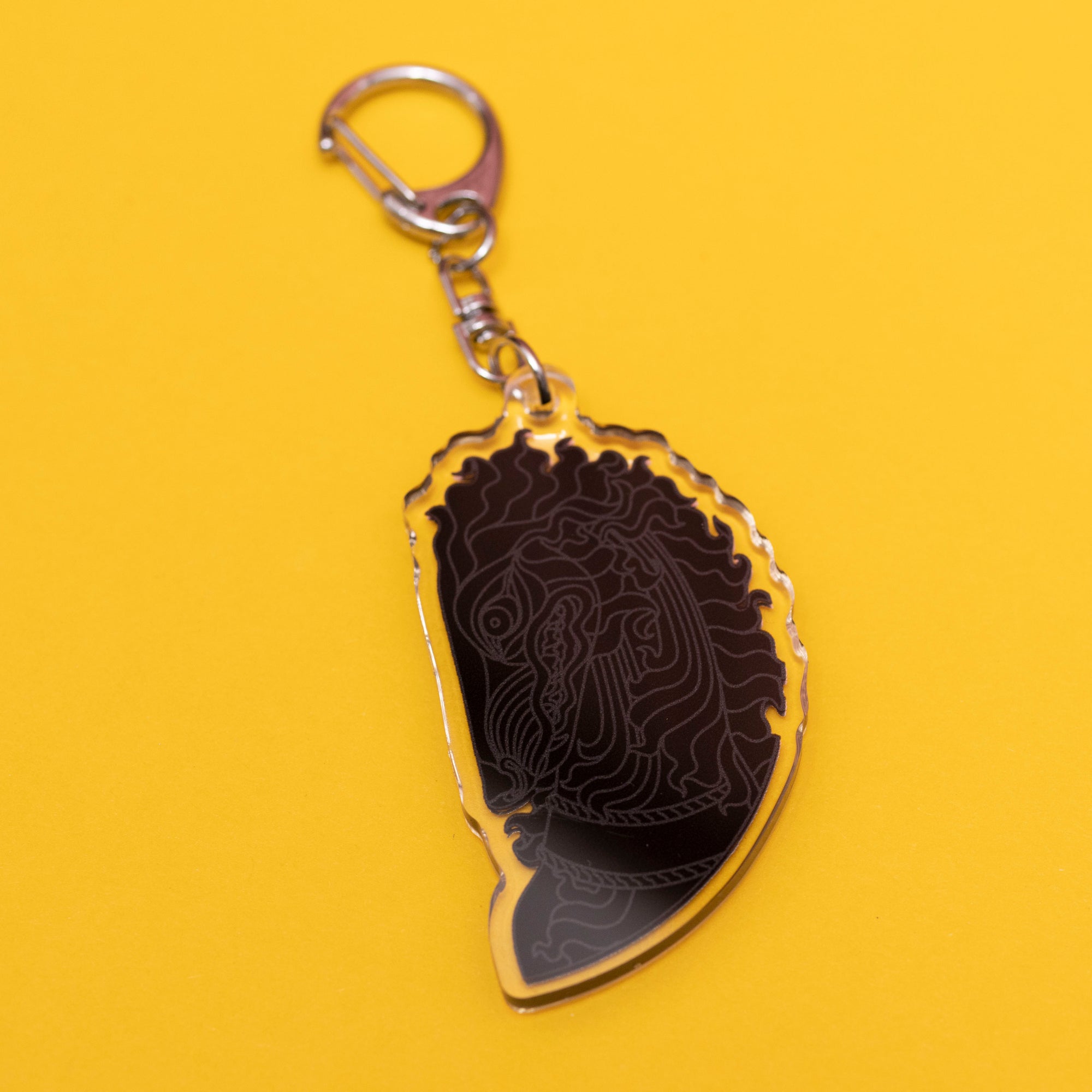 Dog gold foil charm